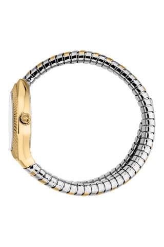 Montre à quartz en acier - Argenté et doré