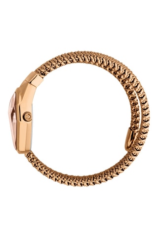 Montre à quartz en acier - Doré rose