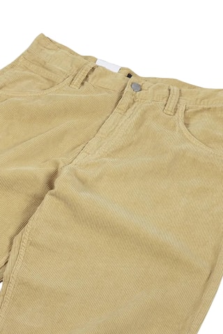 Pantalon regular en velours Tyrell - Jaune
