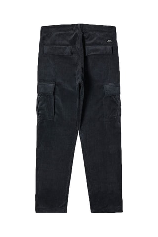 Pantalon regular en velours - Noir