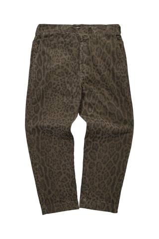 Pantalon regular en velours Corduroy Woodrow - Marron