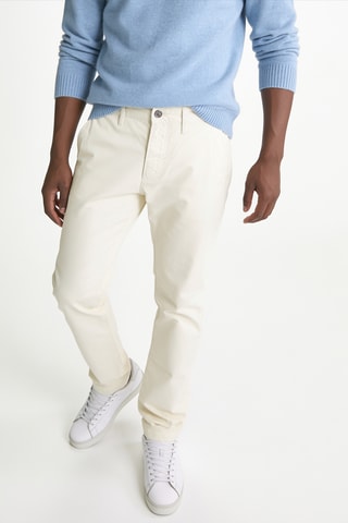 Pantalon regular - Ecru