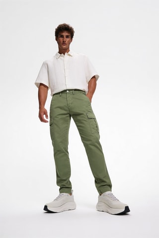 Pantalon regular - Kaki