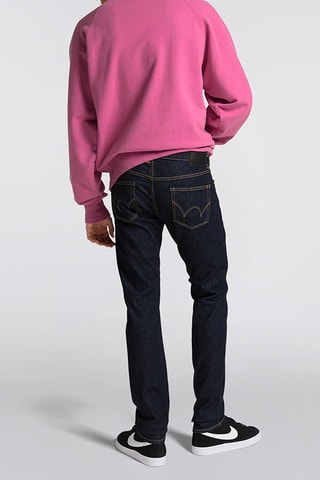 Jean slim en coton biologique Kaihara - Bleu foncé