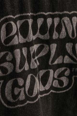 Veste sans manches en jean - Noir