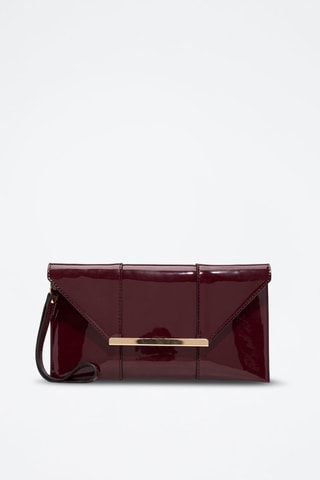 Pochette vernie Feille - Rouge