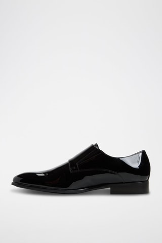 Derbys à boucles en cuir verni Ricardo - Noir