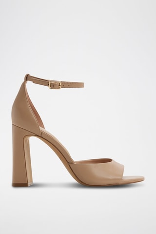 Sandales à talons en cuir de mouton Florianna - Beige
