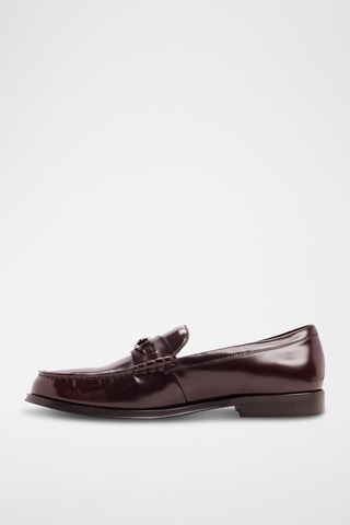 Mocassins en cuir verni Edouard - Bordeaux