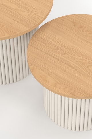 2 tables basses - 30 x 40 x 30 cm et 35 x 45 x 35 cm