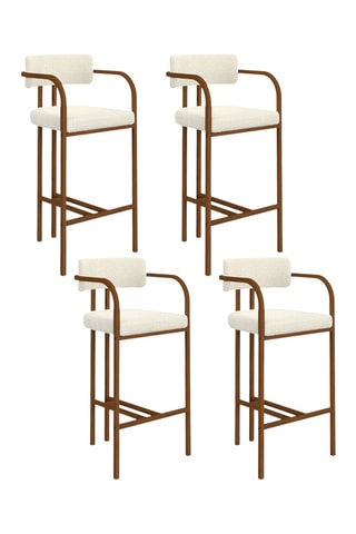 4 tabourets de bar - 44 x 93 x 46 cm