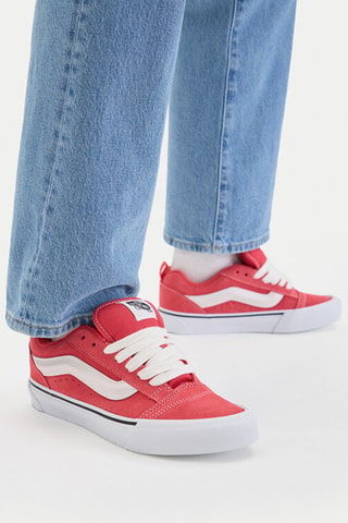 Baskets en cuir Knu Skool - Rouge - Vans