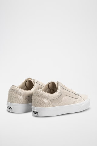 Baskets en cuir Old Skool - Beige - Vans