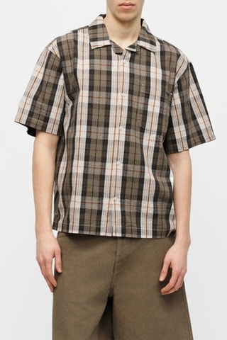 Chemise Seersuck Plaid SS Woven  - Marron - Vans