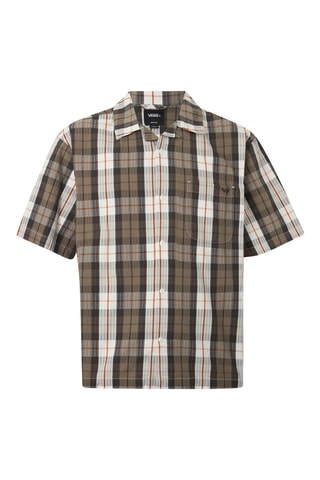 Chemise Seersuck Plaid SS Woven  - Marron - Vans
