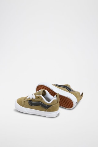 Baskets en nubuck Knu Skool - Vert olive et noir