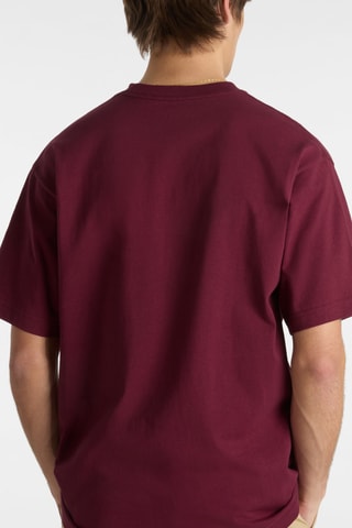 T-shirt loose Left Chest II - Bordeaux