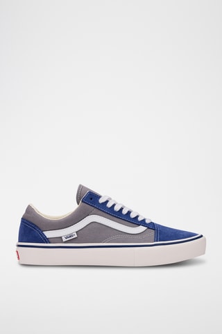 Baskets en nubuck Skate Old Skool - Bleu roi et gris