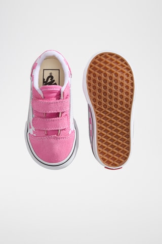 Baskets en nubuck Old Skool V - Rose et blanc