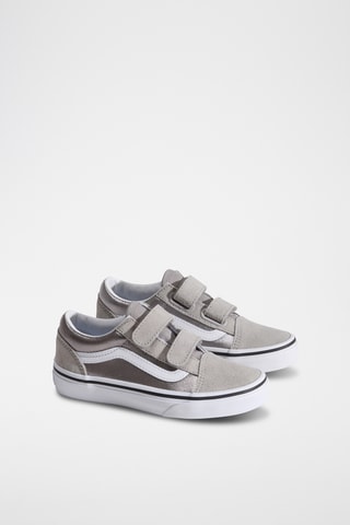 Baskets en nubuck Old Skool V - Gris clair et argenté