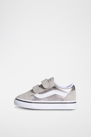 Baskets en nubuck Old Skool V - Gris clair et argenté