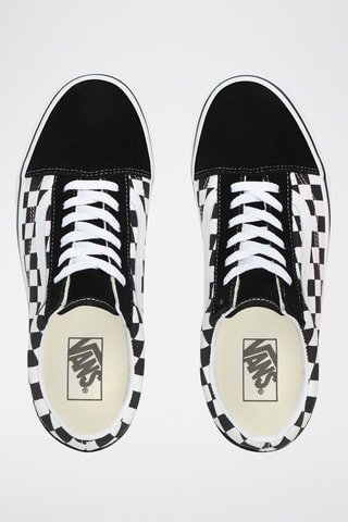 Baskets plateformes en cuir Old Skool Platform - Noir et blanc
