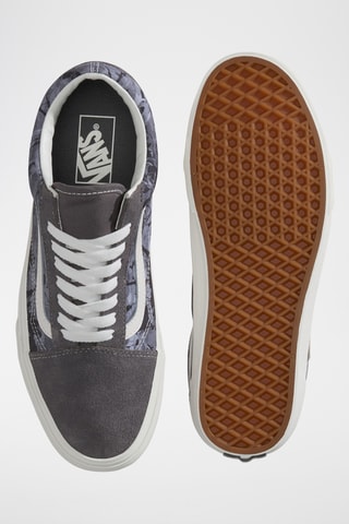 Baskets Old Skool en cuir - Gris foncé