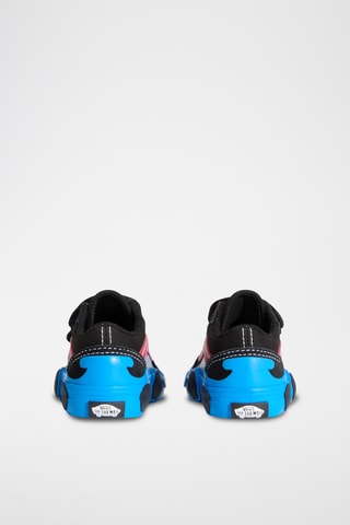 Baskets en cuir Old Skool V Car - Noir et bleu cobalt