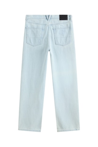 Jean loose Check-5 - Bleu