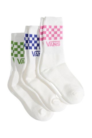 3 paires de chaussettes Classic Check Crew - Blanc