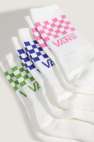 3 paires de chaussettes Classic Check Crew - Blanc