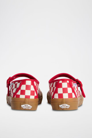 Babies en nubuck Mary Jane - Rouge et blanc