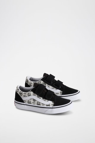 Baskets en nubuck Old Skool V - Noir et blanc