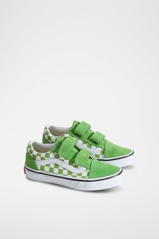 Baskets en nubuck Old Skool V - Vert et blanc