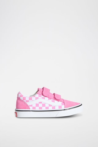 Baskets en nubuck Old Skool V - Rose et blanc