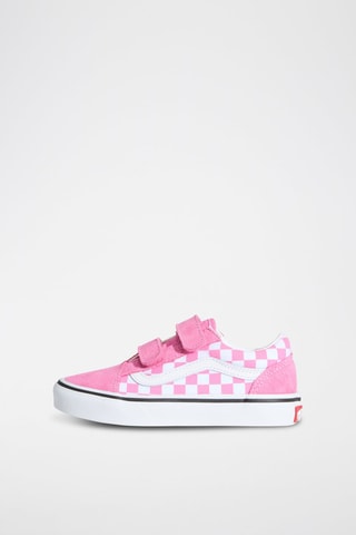 Baskets en nubuck Old Skool V - Rose et blanc