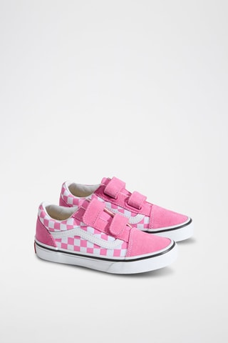 Baskets en nubuck Old Skool V - Rose et blanc
