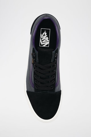 Baskets en cuir Old Skool - Noir et violet - Vans