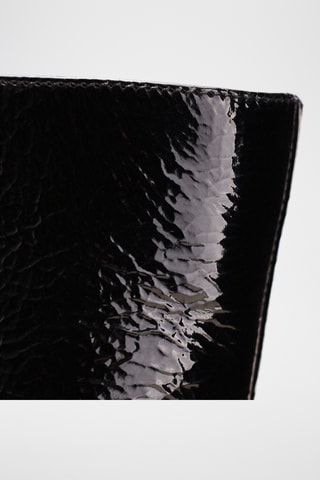 Bottines en cuir verni Léna - Noir