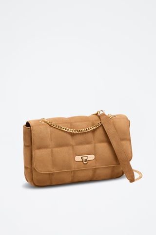 Sac bandoulière en nubuck Frida - Camel
