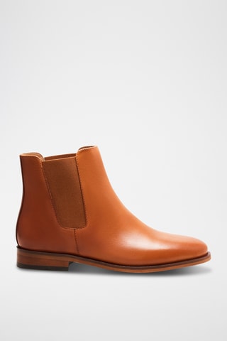 Bottines Chelsea en cuir Zoé - Camel