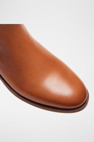 Bottines Chelsea en cuir Zoé - Camel