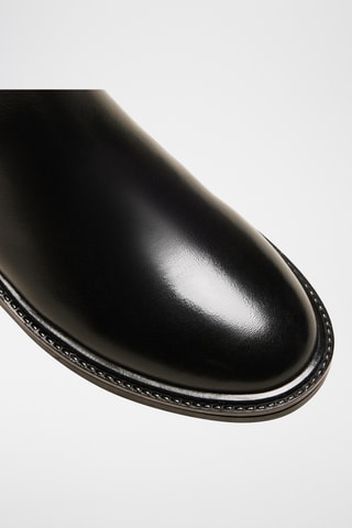 Bottines Chelsea en cuir Edith - Noir