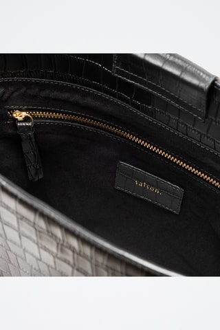 Sac seau en cuir Luz - Noir
