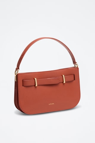 Sac porté épaule en cuir Inès - Orange