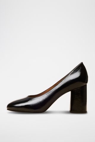 Escarpins en cuir verni Esther - Noir