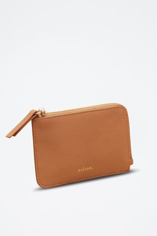 Porte-cartes en cuir Sophie - Marron