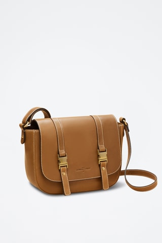 Sac bandoulière en cuir Flore - Marron