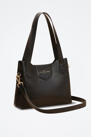 Sac porté épaule en cuir Héloïse - Noir