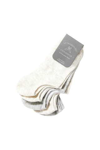 4 paires de chaussettes La Chaussette Basse - Gris